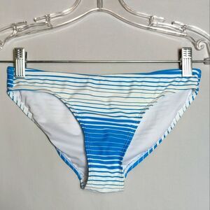 OP Blue and White Striped Bikini Bottoms